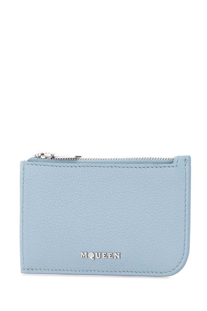 Alexander McQueen Card Case 8135461VDCC 4900 unisex card case in light blue, product photo 2