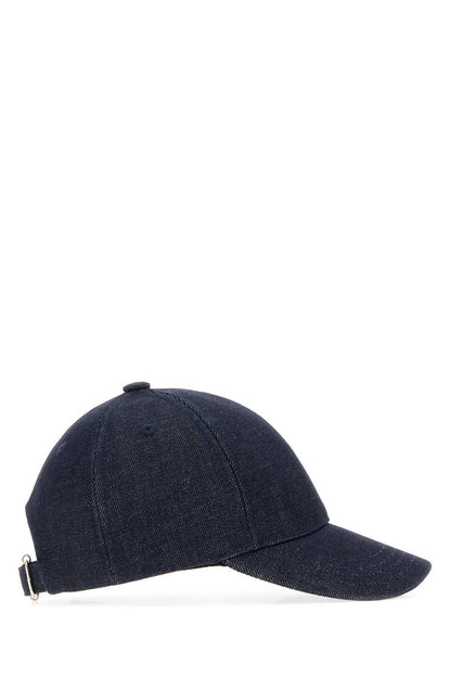 A.P.C. Casquette Baseball Cap COHOOM24212 IAI unisex hat in navy