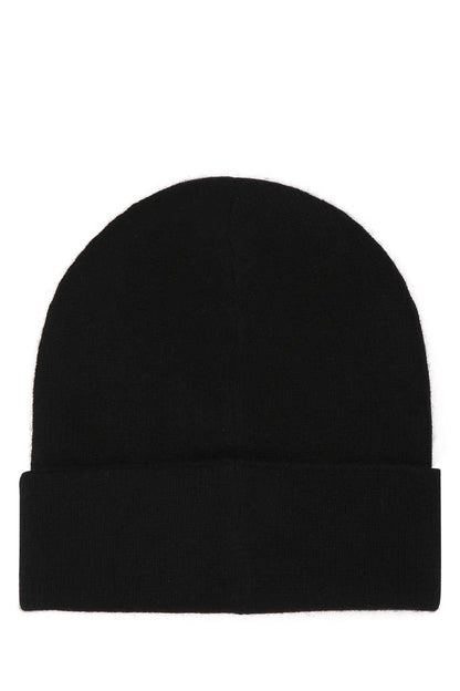 Alexander McQueen CUFFIA Cashmere Beanie 6631954201Q 1079 men's hat in black, product photo 2