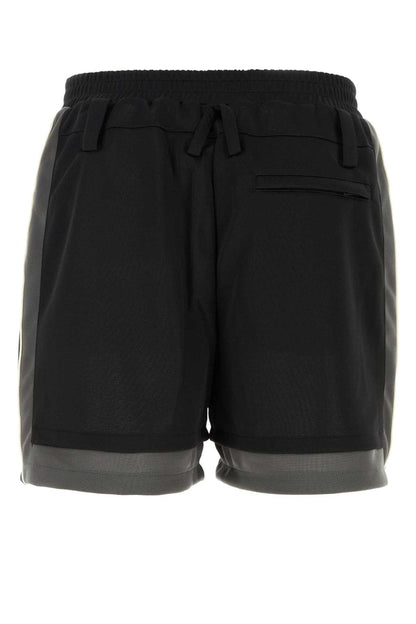 Ambush Color-Block Bermuda Shorts BMCL001S24JER001 1009 men's shorts in black, product photo 2
