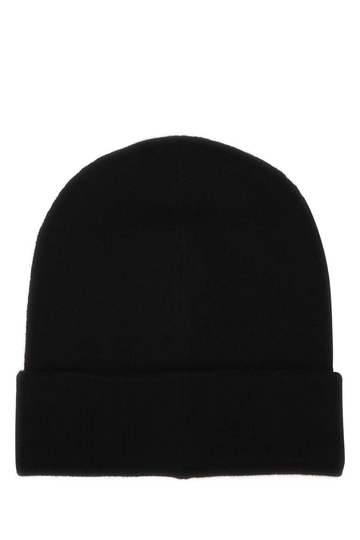 Alexander McQueen CAPPELLO Cashmere Beanie 6631954201Q 1078 men's hat in black, product photo 2