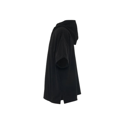 Ambush Cotton Drawstring Hood Sweatshirt BMAA052S22JER001_1010 unisex sweater in black, product photo 3