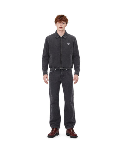 Arte Antwerp Washed Denim Jacket — Black