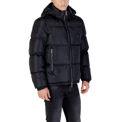 Armani Exchange Quilted Polyamide Down Jacket — Black