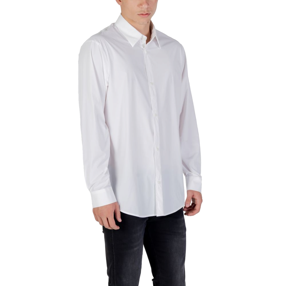 Armani Exchange Elastane Stretch Shirt — White