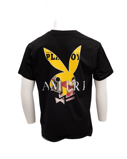 Amiri Logo-Embroidered T-Shirt SKUK8_2636 men's T-shirt in Black