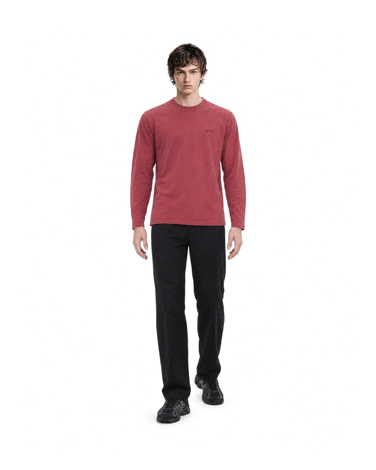 Arte Antwerp Pleated Wool-Viscose Trousers — Black