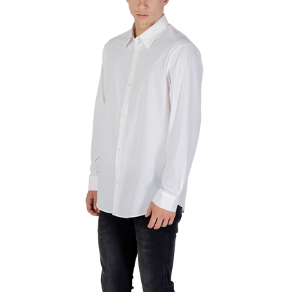 Armani Exchange Elastane Stretch Shirt — White