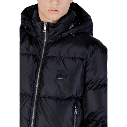 Armani Exchange Quilted Polyamide Down Jacket — Black