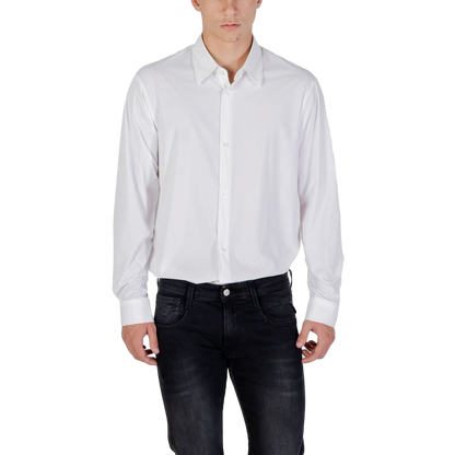 Armani Exchange Elastane Stretch Shirt — White