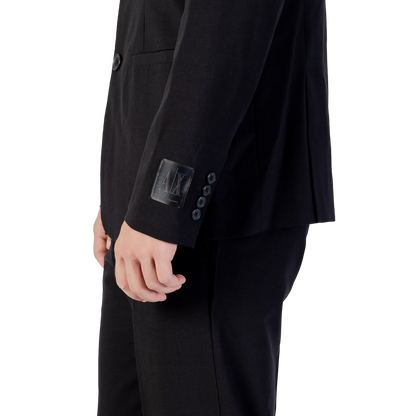 Armani Exchange Lyocell Blend Blazer — Black