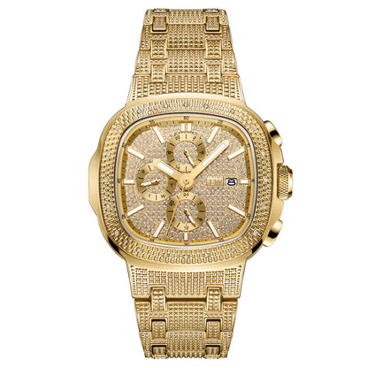 JBW Heist Quartz Diamond Gold Dial Men's Watch J6380A