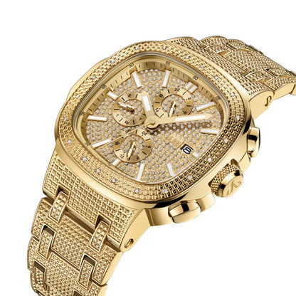 JBW Heist Quartz Diamond Gold Dial Men's Watch J6380A