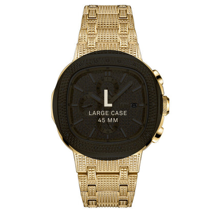 JBW Heist Quartz Diamond Gold Dial Men's Watch J6380A