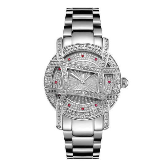 JBW Olympia Quartz Silver Dial Ladies Watch JB-6214-10C