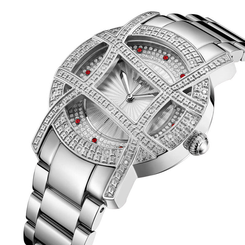 JBW Olympia Quartz Silver Dial Ladies Watch JB-6214-10C
