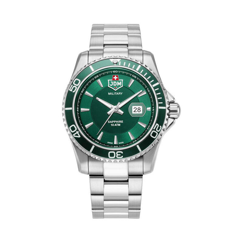 JDM Military Sierra JDM-WG022-02 men's watch with green dial
