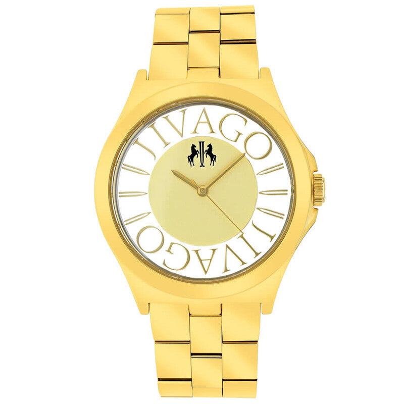 Jivago Fun Gold Dial Gold-tone Ladies Watch JV8414