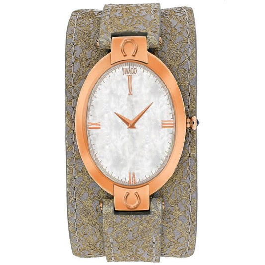 Jivago Good Luck White Mother of Pearl Dial Ladies Watch JV1832