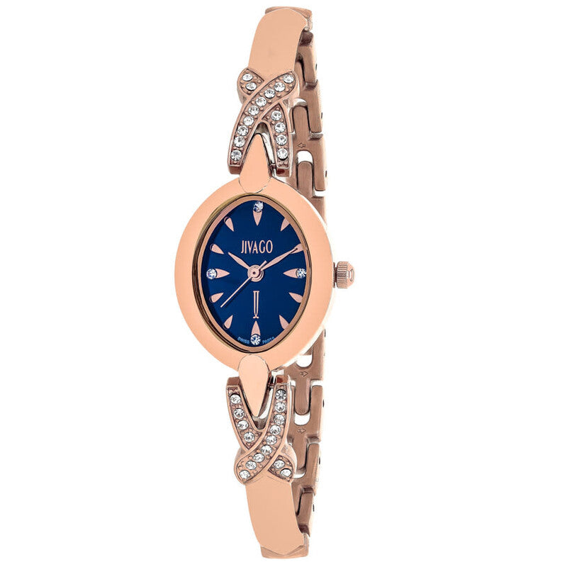 Jivago Via Quartz Blue Dial Ladies Watch JV3614