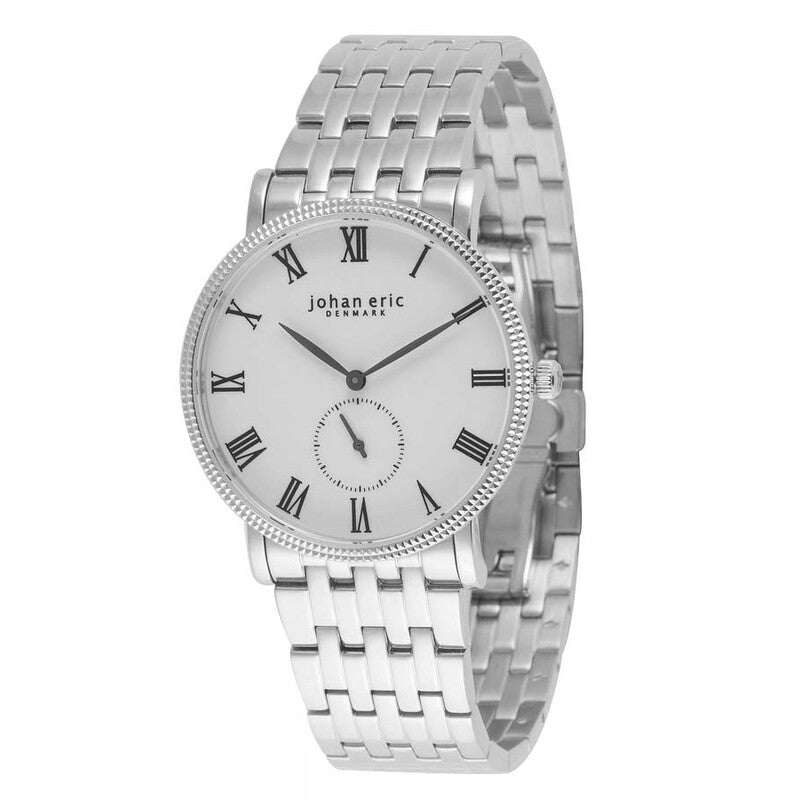 Johan Eric Holstebro JE-H1000-04-001B men's watch with white dial