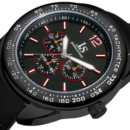 Joshua & Sons JS-45-BK men's watch with black dial