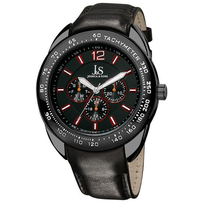 Joshua & Sons JS-45-BK men's watch with black dial