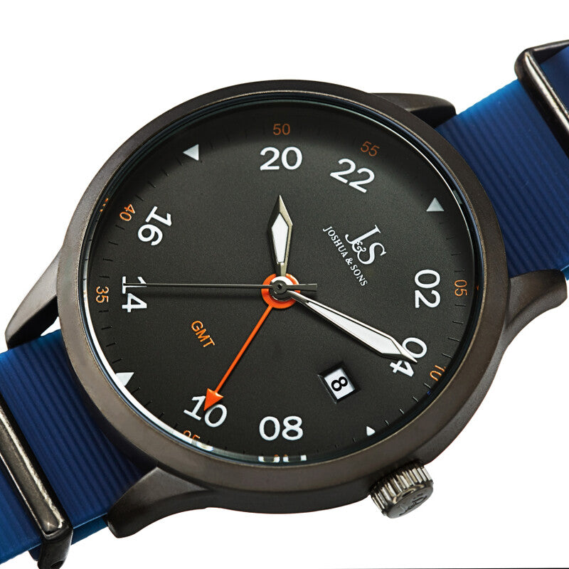 Joshua & Sons JX147GNBU men's watch with grey dial