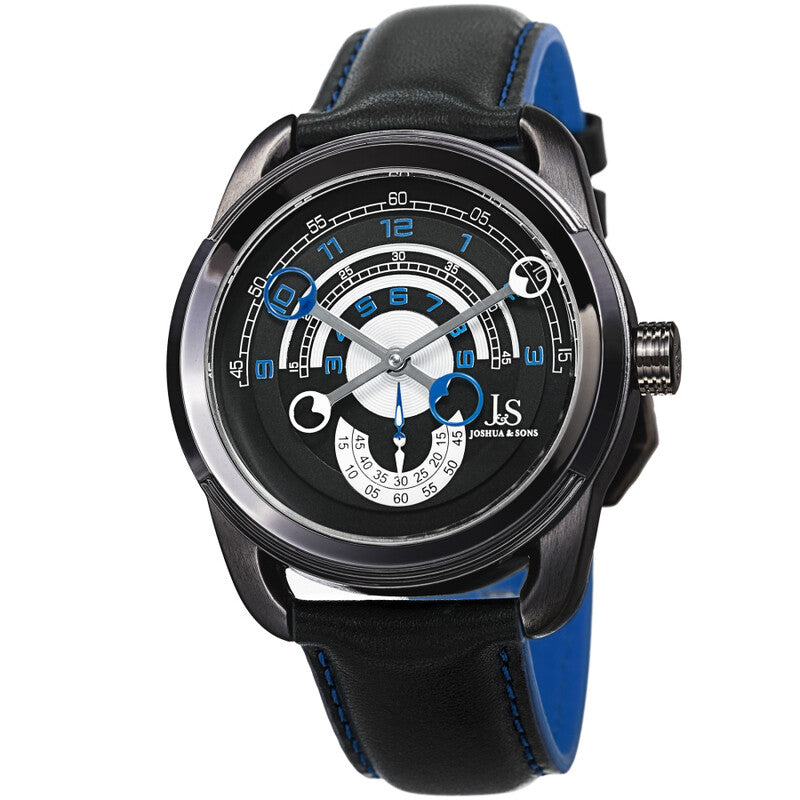 Joshua & Sons JX148BU men's watch with black dial