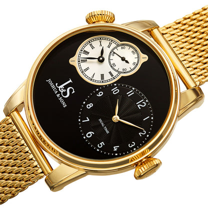 Joshua & Sons JX154YGB men's watch with black dial