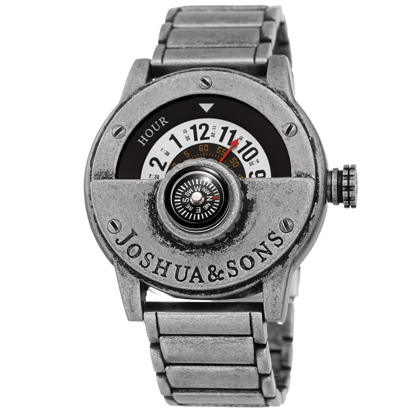 Joshua & Sons JX139SS men's watch with white dial