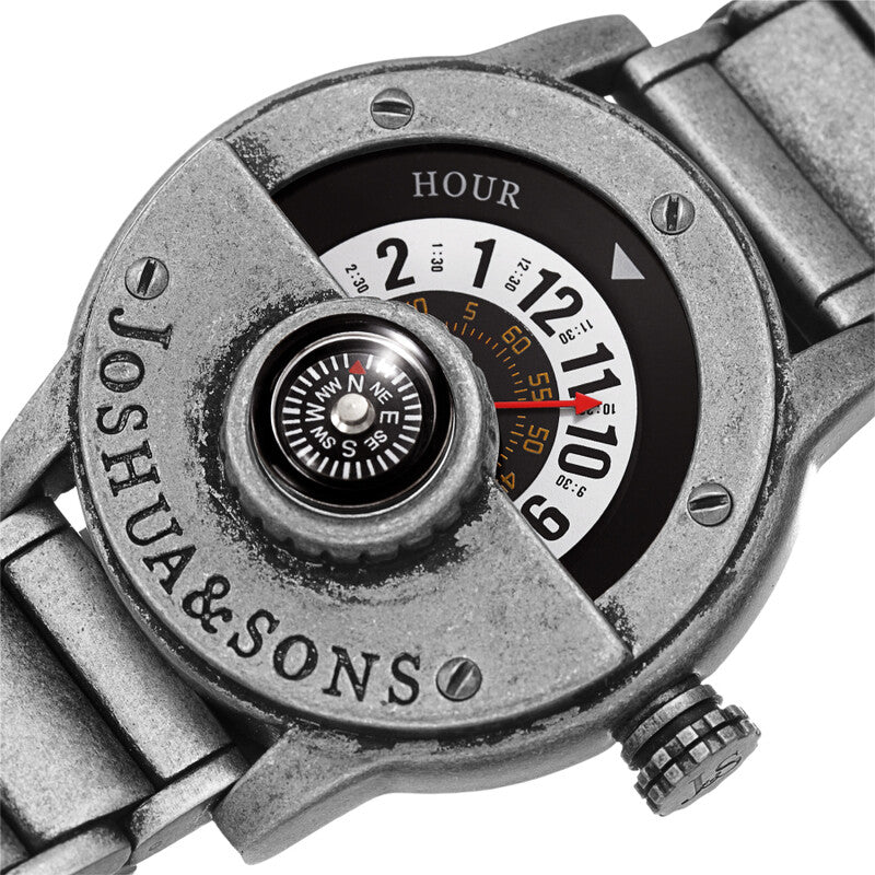 Joshua & Sons JX139SS men's watch with white dial