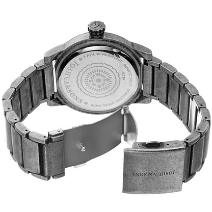 Joshua & Sons JX139SS men's watch with white dial