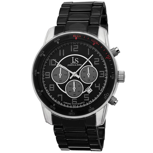 Joshua & Sons JS67SSB men's watch with black dial