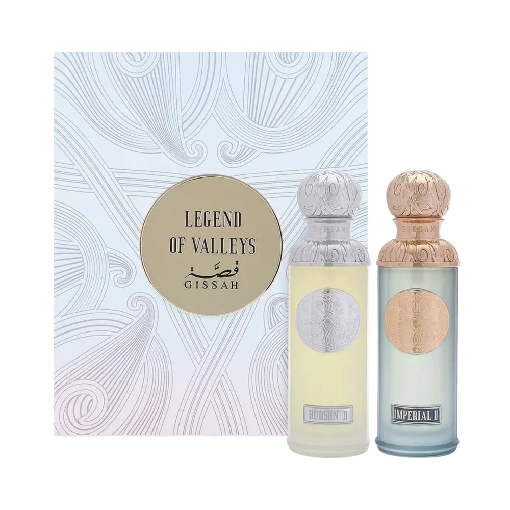 Gissah Legend Of Valleys Hudson II & Imperial II Eau de Parfum 90ml x 2 Gift Set
