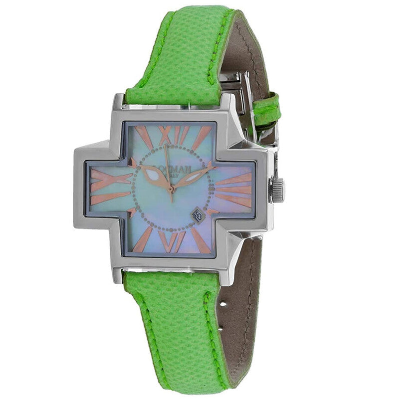 Locman Italy Plus Mother of Pearl Dial Ladies Watch 181MOPGR/GR KS