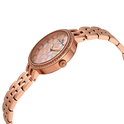 Lucien Piccard Ava Pink Dial Ladies Watch LP-28022-RG-99MOP
