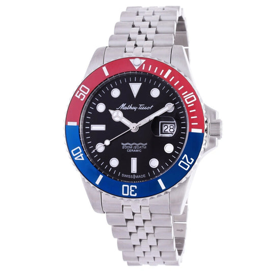 Mathey-Tissot Mathy Ceramic H901CRAR 42mm Black Dial Men's Watch
