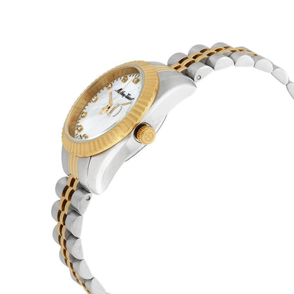 Mathey-Tissot Mathy III MOP Quartz 32mm Two-Tone Ladies Watch D910BI