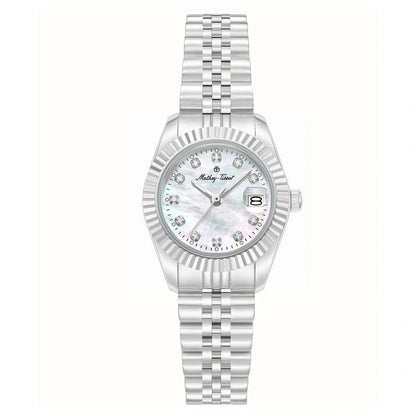 Mathey-Tissot Quartz White Mother of Pearl Dial 26mm Ladies Watch H250955A-E
