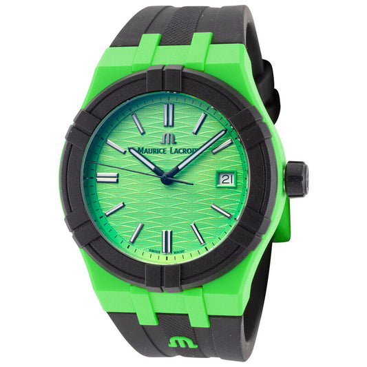 Maurice Lacroix Aikon Tide Quartz Green Dial Men's Watch AI2008-70070-300-0