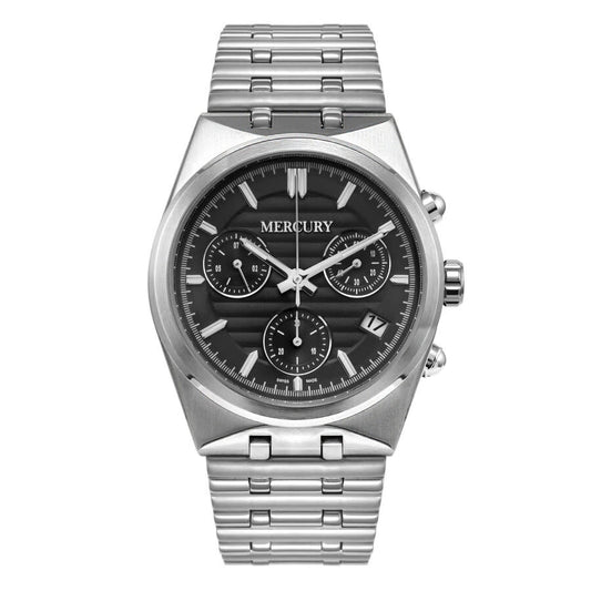 Mercury 492 Collection Black Dial Men's Watch MEC492-SS-3