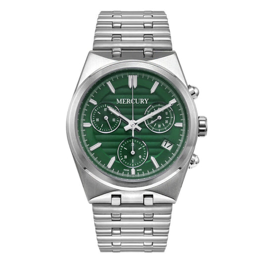Mercury 492 Collection Green Dial Men's Watch MEC492-SS-12