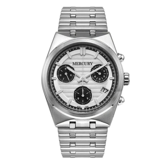 Mercury 492 Collection White Dial Men's Watch MEC492-SS-1