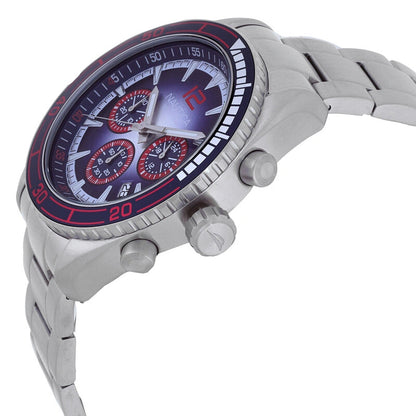 Nautica Key Biscane Chronograph Quartz Blue Dial Men's Watch Box Set NAPKBF302