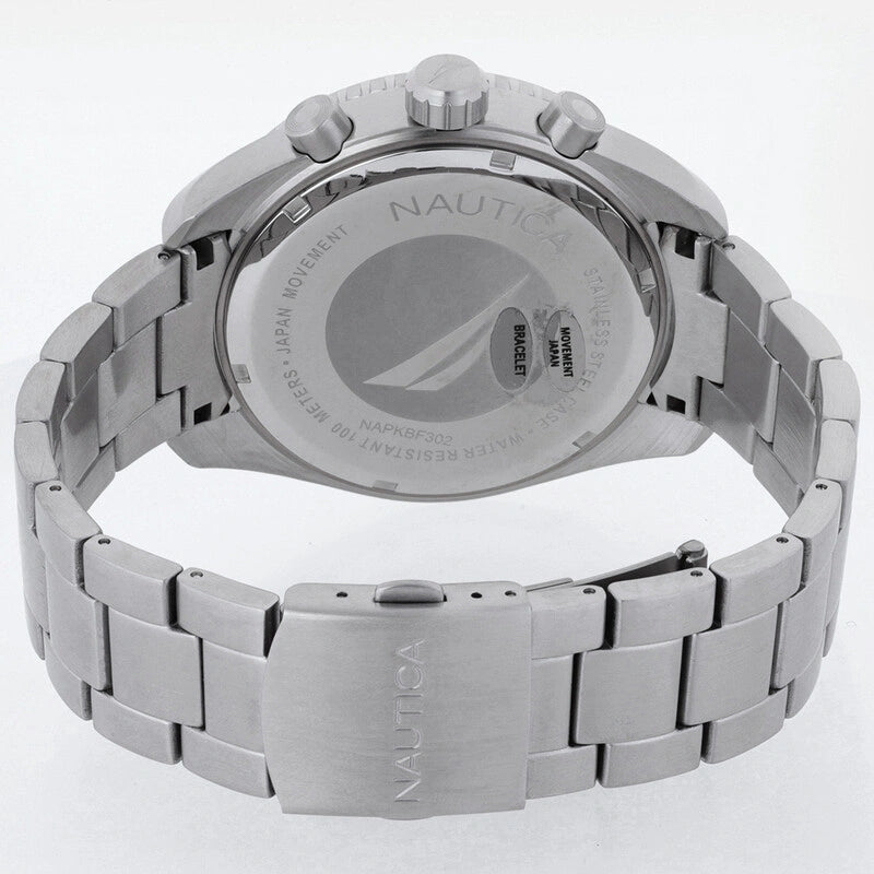 Nautica Key Biscane Chronograph Quartz Blue Dial Men's Watch Box Set NAPKBF302
