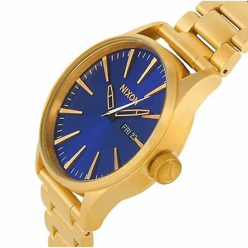 Nixon Quartz Blue Dial Sentry Stainless Steel Men's Watch A3562735-00