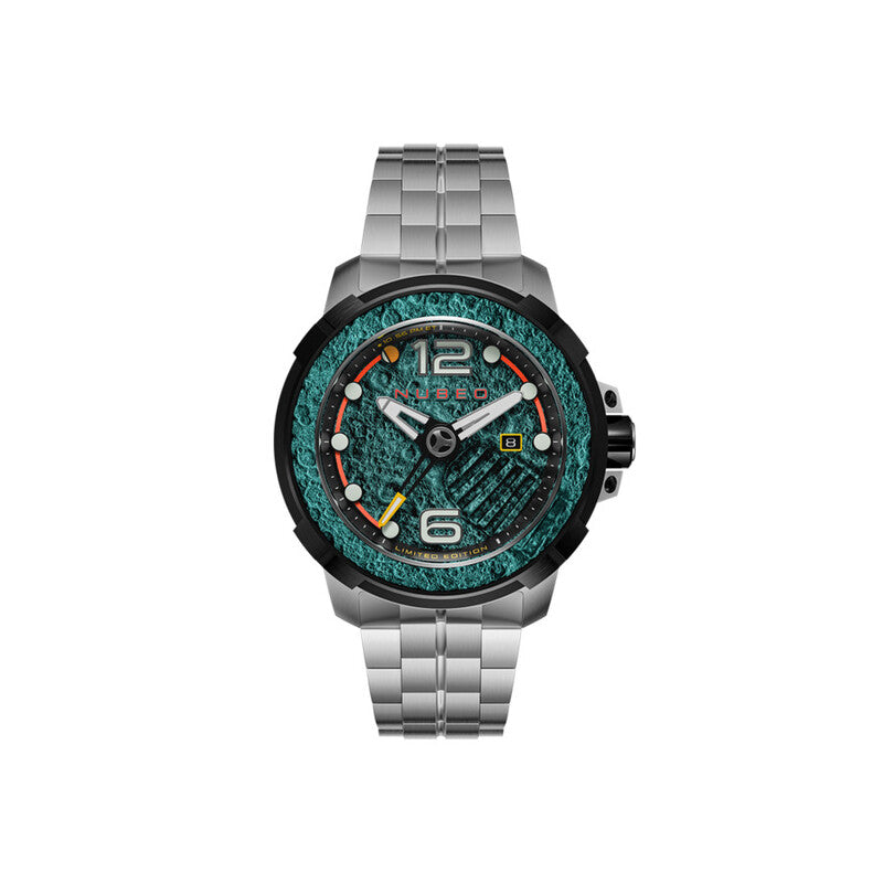 Nubeo Apollo Automatic Green Dial Men's Watch NB-6132-33