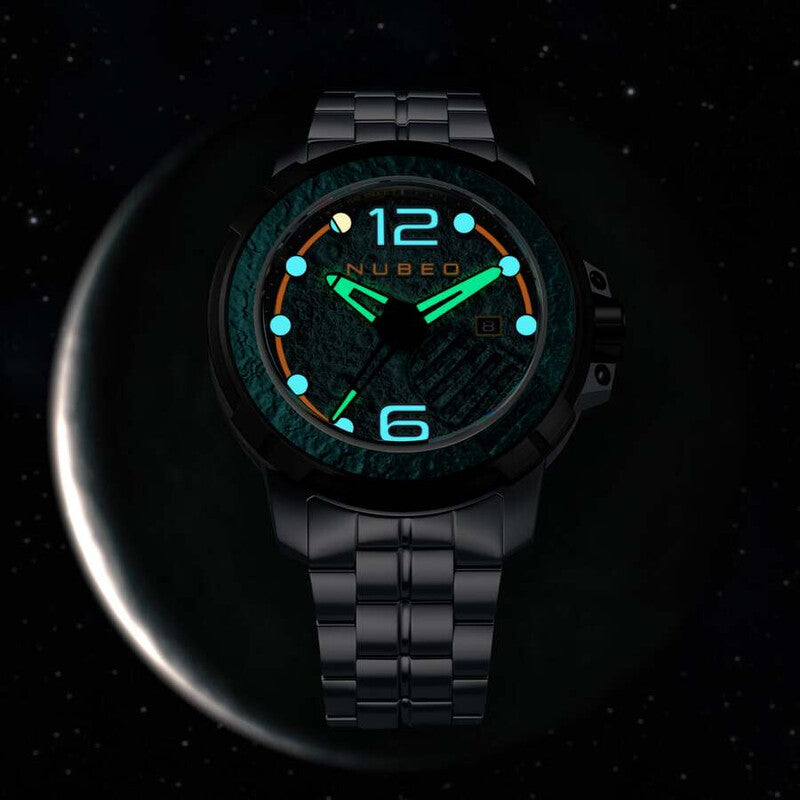 Nubeo Apollo Automatic Green Dial Men's Watch NB-6132-33