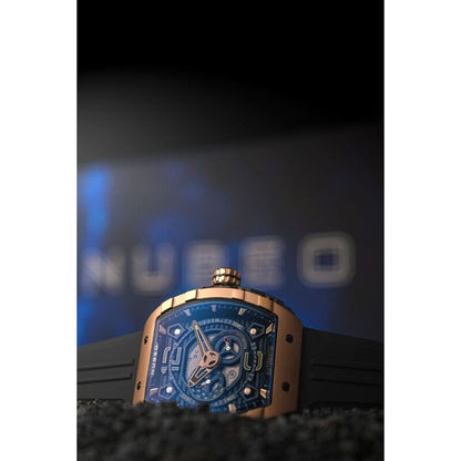 Nubeo Magellan Black Dial Men's Watch NB-6087-06